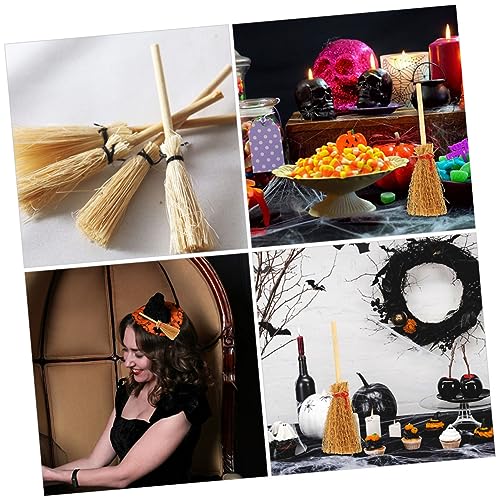 Abaodam 10 Stück Teiliges Miniaturbesen Set Puppenhaus Zubehör Handliche Mini Besen Braun und Weiß für DIY Dekorationen Lebendige Farben für Puppenhäuser Halloween Partys und Abaodam 10 Stück Teiliges Miniaturbesen Set Puppenhaus Zubehör Handliche Mini Besen Braun und Weiß für DIY Dekorationen Lebendige Farben für Puppenhäuser Halloween Partys und von Abaodam