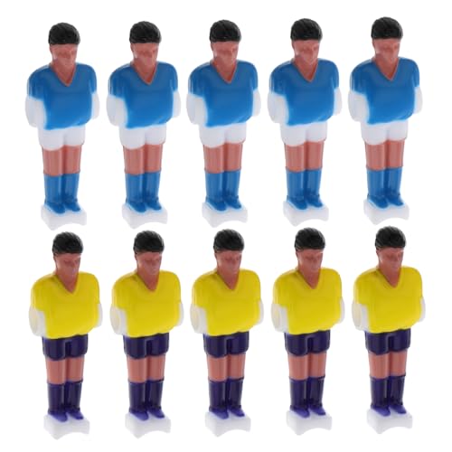 Abaodam 10 Stück Teiliges Tischfußball Figuren Set Spieler für Tischfußball Ersatzteile und Zubehör für Spaß und Wettkämpfe Verbessert Koordination und Motorische Fähigkeiten von Abaodam