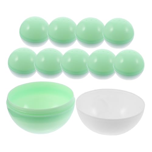Abaodam 10 Stück Teiliges Transparente Befüllbare Kunststoff kapseln mit Belüftungslöchern Wiederverwendbare Runde Verpackungsboxen für Ostereier Partygeschenke Basteln Zufällige Farbe Abaodam 10 Stück Teiliges Transparente Befüllbare Kunststoff kapseln mit Belüftungslöchern Wiederverwendbare Runde Verpackungsboxen für Ostereier Partygeschenke Basteln Zufällige Farbe von Abaodam