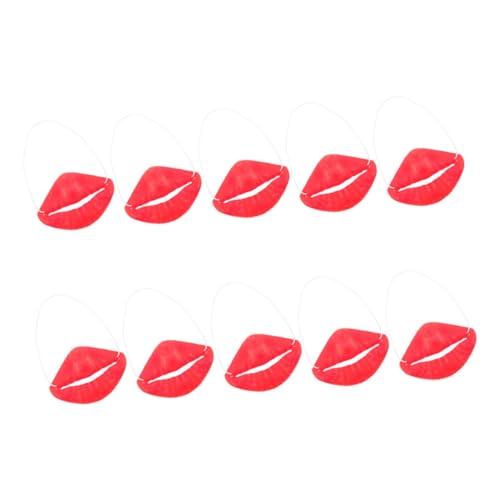 Abaodam 10 Stück Tricky Cosplay Mund Requisiten Wurst Lippen Dekor Gefälschte Lippen Mund Requisiten Wurst Mund Dekorationen Halloween Cosplay Requisiten Party Halloween Lippen Lustige Lippen Mund von Abaodam