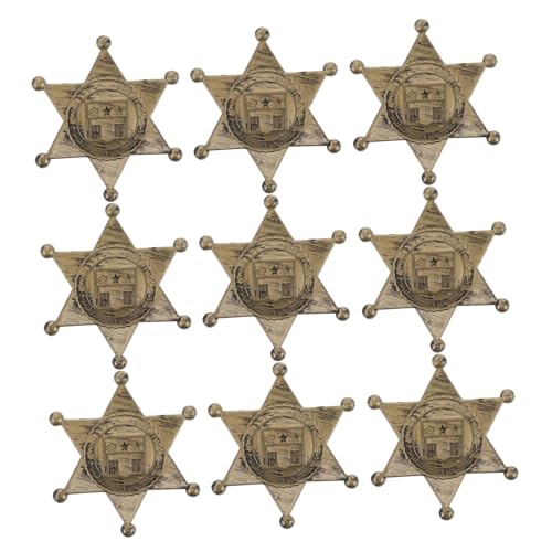 Abaodam 10 Stück Türdekoration Für Die West-Cowboy-Party Wild West Badge Cowboykostüm Für Jungen Bühnenrequisiten Cowboy Geburtstag Frauen Foto Requisiten Cowboy -Chaps Plastik Light Brown von Abaodam
