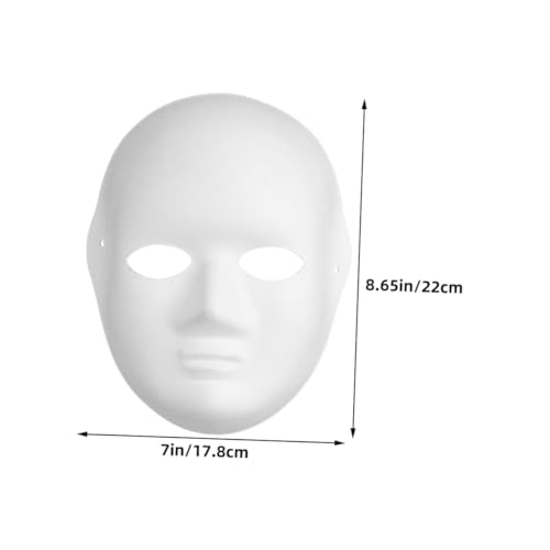 Abaodam 10 Stück Weiße Papiermasken zum Bemalen Leichte DIY Vollgesichtsmasken aus Zellstoff Atmungsaktiv für Halloween Karneval Fasching Maskerade Kreative Bastelprojekte Abaodam 10 Stück Weiße Papiermasken zum Bemalen Leichte DIY Vollgesichtsmasken aus Zellstoff Atmungsaktiv für Halloween Karneval Fasching Maskerade Kreative Bastelprojekte von Abaodam