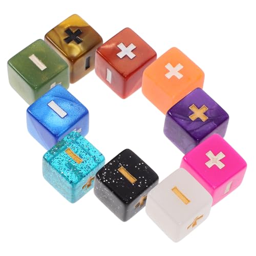 Abaodam 10 Stück Würfel-Lehrset Educational Toys Mathematik Unterricht Zubehör Mathematik Lehrmittel Würfel Lernen Würfel für das Klassenzimmer Lernspiel tragbare Würfel Würfelspiel Acryl Abaodam 10 Stück Würfel-Lehrset Educational Toys Mathematik Unterricht Zubehör Mathematik Lehrmittel Würfel Lernen Würfel für das Klassenzimmer Lernspiel tragbare Würfel Würfelspiel Acryl von Abaodam