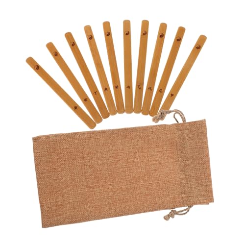 Abaodam 10 Stück Yijing Bamboo Stick Vermögen Klebt Chinesische Glücksstäbchen Wahrsagespielzeug Wahrsagestäbe Bambus Abaodam 10 Stück Yijing Bamboo Stick Vermögen Klebt Chinesische Glücksstäbchen Wahrsagespielzeug Wahrsagestäbe Bambus von Abaodam