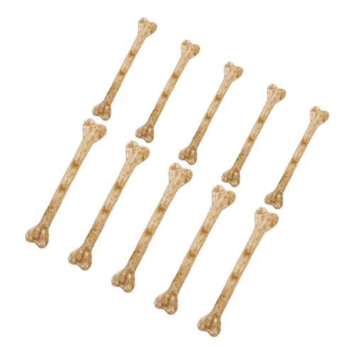 Abaodam 10 Stücke Knochen Ornamente Knochen Knochen Decor Skelette Knochen Halloween Kunststoff von Abaodam