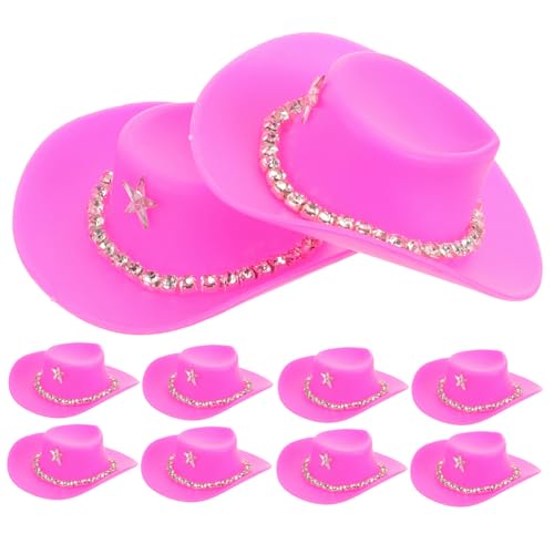 Abaodam 10 Stücke Kunststoff Puppe Hüte Zarte Kleine Hüte Kleine Hüte Für Party Dekorative Mini Hüte von Abaodam