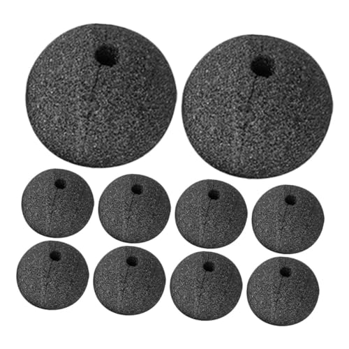 Abaodam 10 Stücke Schwarz Clown Nase Schwamm Ball Prop Für Cosplay Party Clown Nase Kleid Up Schwamm Nase Modell Clown Nase Ersatz von Abaodam