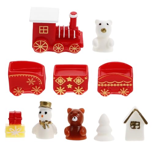 Abaodam 10 Teiliges Set Mikrolandschaft Weihnachtsgeschenkbox Weihnachtszug Dekorationen Weihnachtsbaum Zug Winterdekor Zug Tumble Train DIY Schneekugel Figuren Holzspielzeug Harz Abaodam 10 Teiliges Set Mikrolandschaft Weihnachtsgeschenkbox Weihnachtszug Dekorationen Weihnachtsbaum Zug Winterdekor Zug Tumble Train DIY Schneekugel Figuren Holzspielzeug Harz von Abaodam