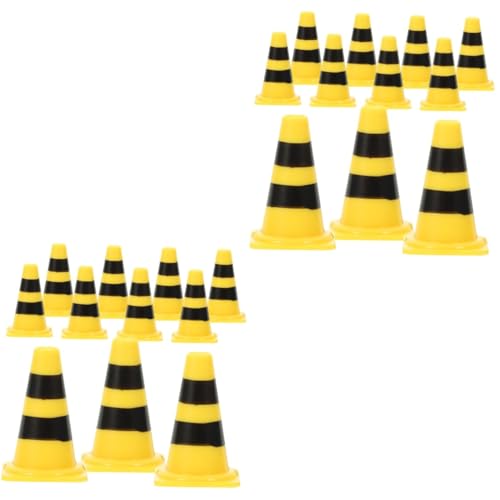 Abaodam 100 STK Simulationsrequisiten Für Straßensperren Craffic Straßenkegel Mini-Kegel Lustiges Lernspielzeug Für 5-jährige Mini-leitkegel Mini-Spielzeug Miniatur Plastik Kind Schmücken von Abaodam