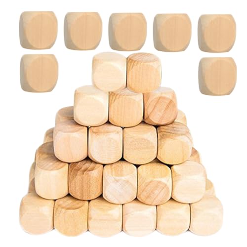 Abaodam 100 Stück Blankowürfel aus Holz Waldkuppe basteln Standard-DIY-Würfel Leere quadratische Blöcke Gepunktete Holzwürfel Würfelrohling Holzwürfelblöcke zum Basteln Blöcke leer hölzern Abaodam 100 Stück Blankowürfel aus Holz Waldkuppe basteln Standard-DIY-Würfel Leere quadratische Blöcke Gepunktete Holzwürfel Würfelrohling Holzwürfelblöcke zum Basteln Blöcke leer hölzern von Abaodam