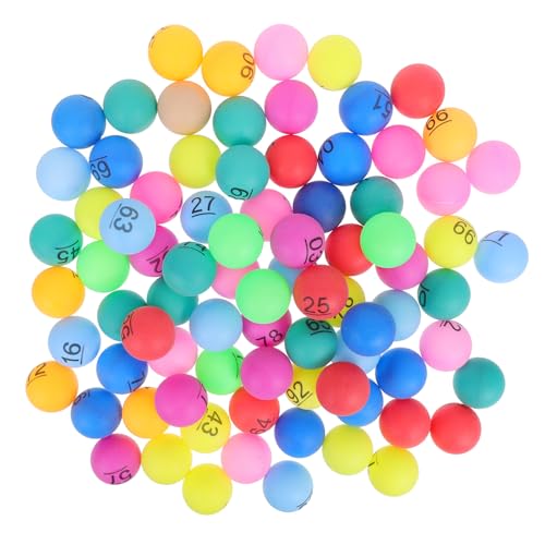 Abaodam 100 Stück Bunte Lotteriebälle Kleine Plastikkugeln für Bingo Spiele Partydekoration und Familienspaß Abaodam 100 Stück Bunte Lotteriebälle Kleine Plastikkugeln für Bingo Spiele Partydekoration und Familienspaß von Abaodam