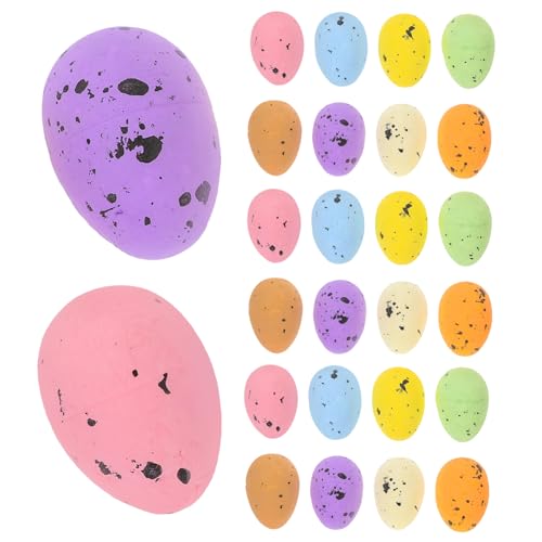 Abaodam 100 Stück Ei Dekoration Mini Eier Überraschung Dekorationen Befüllbar Party Festival-wohndekoration Osterei Ostern Schäumt Ei Osterszenen-deko-requisite Ei Selber Basteln Schaum von Abaodam