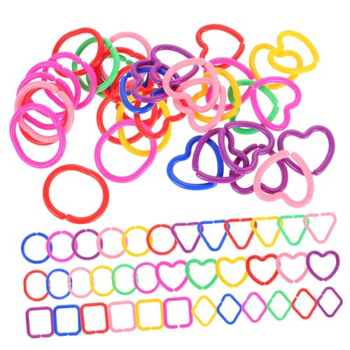 Abaodam 100 Stück Geometrische Schnallenspielzeug Links Zu Babyspielzeugringen Ringe Für Babyspielzeug Ketten Kunststoffkettenglieder Verknüpfen Plastik Abaodam 100 Stück Geometrische Schnallenspielzeug Links Zu Babyspielzeugringen Ringe Für Babyspielzeug Ketten Kunststoffkettenglieder Verknüpfen Plastik von Abaodam