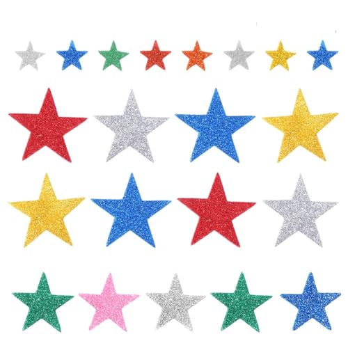 Abaodam 100 Stück Glitzer Aufkleber Farbenfroher Aufkleber Schwamm Aufkleber Abaodam 100 Stück Glitzer Aufkleber Farbenfroher Aufkleber Schwamm Aufkleber von Abaodam