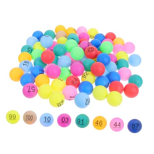 Abaodam 100 Stück Große Nummerierte Plastikbälle für Bingo Spiele Partys und Bildungsaktivitäten Leicht und Handlich Abaodam 100 Stück Große Nummerierte Plastikbälle für Bingo Spiele Partys und Bildungsaktivitäten Leicht und Handlich von Abaodam