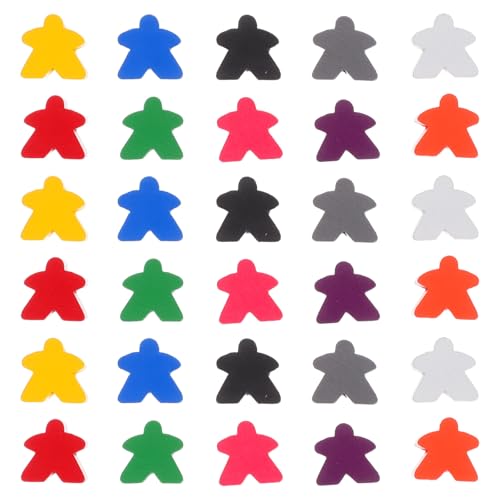 Abaodam 100 Stück Holz-meeples: Spielsteine ​​für Brettspiele – Ersatz für Fehlende Schachfiguren – Mehrfarbige Holz-spielsteine ​​zum Sortieren Und Zählen im Klassenzimmer für Die Familie von Abaodam