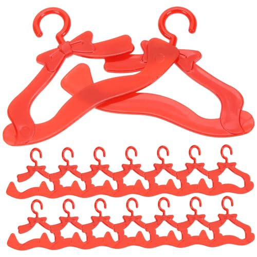 Abaodam 100 Stück Kleiderbügel Kleiderbügel Hosenbügel Platzsparende Aufbewahrungsboxen Mini Babypuppe Känguru Kleiderbügel Puppenkleidungsbügel Camper Puppenhaus Puppen von Abaodam
