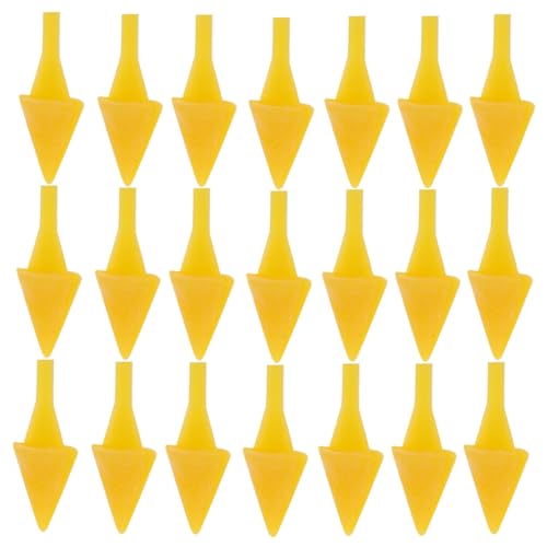 Abaodam 100 Stück Kleines Gelbes Hühnermaul Entenkükenschnabel Bastelmund Sicherheits-entenschnabel Sicherheitsschnäbel DIY Tiervogel-kükenschnabel Puppenschnabel Plastik Yellow von Abaodam