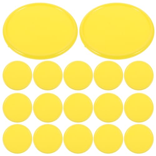 Abaodam 100 Stück Kunststoff-Lernzählerscheiben Bingo-Chip-Zählscheiben Markierungen Für Mathe-Übungen Und Poker-Chips-Spielmarken Gelb von Abaodam