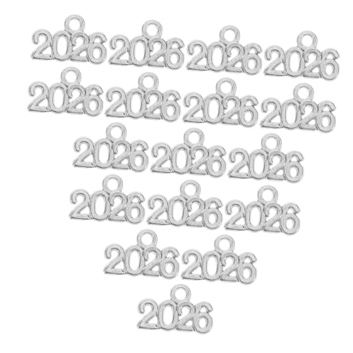 Abaodam 100 Stück Legierung Schlüsselanhänger Halskette Bulk Ornamente Charms Zum Basteln Jahres Charm Abschluss Saison Anhänger Schmuckanhänger DIY Anhänger Schlüsselanhänger von Abaodam