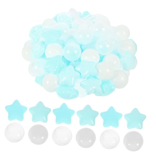 Abaodam 100 Stück Meeresball Wasserball großer aufblasbarer Ball Schaum Grube Pool aufblasbar Billard -Pool Bunte grubenbälle dekorative Grubenbälle Plastik von Abaodam