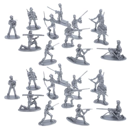 Abaodam 100 Stück Militärmodellspielzeug Miniaturfiguren Soldatenfiguren Mini-Soldaten-Figuren Zahlen kleine Soldatenmodelle Spielzeugsoldaten-Actionfiguren Minisoldaten Plastik Silber Abaodam 100 Stück Militärmodellspielzeug Miniaturfiguren Soldatenfiguren Mini-Soldaten-Figuren Zahlen kleine Soldatenmodelle Spielzeugsoldaten-Actionfiguren Minisoldaten Plastik Silber von Abaodam