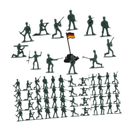 Abaodam 100 Stück Mini-Soldatenmodell Figuren Militärspielzeug Miniaturen für Modellbau Sandtischfiguren Miniaturmenschen winzige Menschenfiguren Plastik von Abaodam