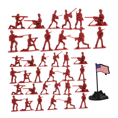 Abaodam 100 Stück Mini-Soldatenmodell für Toys Hundert-Soldaten-Modell Toys Kriegssoldaten Menschen modellieren Kinderfiguren Mini-Dekore Plastik von Abaodam
