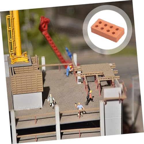 Abaodam 100 Stück Mini Ziegelsteine aus Realistische Miniatur Bausteine für DIY Architektur Modellbau Geeignet für Sandkästen Puppenhäuser Feengarten und Bastelprojekte Abaodam 100 Stück Mini Ziegelsteine aus Realistische Miniatur Bausteine für DIY Architektur Modellbau Geeignet für Sandkästen Puppenhäuser Feengarten und Bastelprojekte von Abaodam