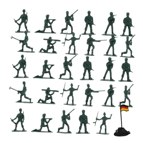 Abaodam 100 Stück Mini-soldatenmodell Mini-personenfiguren Mini-People-Modelle Soldaten-actionfiguren Sandtisch Menschen Figur Mini-dekore Mini-soldatenfiguren Minifigur Plastik von Abaodam