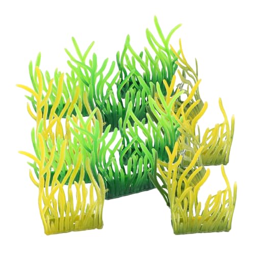 Abaodam 100 Stück Miniatur-Grasbüschel Diorama-Zubehör, Zuglandschaft, Gras, künstliche Fischpflanzen für Aquarien, realistische Aquarien, Grasbüschel aus Kunststoff Abaodam 100 Stück Miniatur-Grasbüschel Diorama-Zubehör, Zuglandschaft, Gras, künstliche Fischpflanzen für Aquarien, realistische Aquarien, Grasbüschel aus Kunststoff von Abaodam