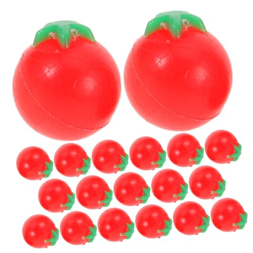 Abaodam 100 Stück Miniatur Kirschtomaten Figuren Nachbildung Tomaten Lebensmittel Puppenhaus Zubehör Realistische Mini Gemüse Obst Modelle für Rollenspiele von Abaodam