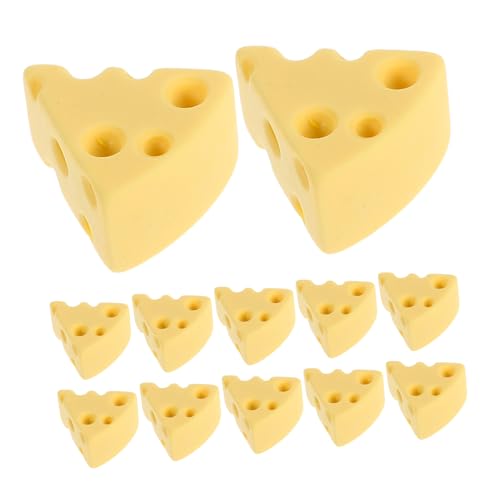 Abaodam 100 Stück Miniatur Resin Käse Deko Kunstvoll Gefertigte Mini Käse Modell Anhänger für DIY Handyhüllen Fotoalben Haaraccessoires und Kreative Bastelprojekte von Abaodam