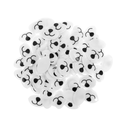 Abaodam 100 Stück Nase Sicherheitsmundpuppen Handgemachte Häkelnase Puppenmund Füllen Sie Stofftiere Mit Sicherheitsmaterialien Nasenschmuck Schneemannnase Basteln Acryl Weiß von Abaodam