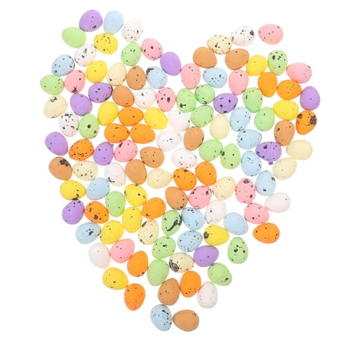 Abaodam 100 Stück Ostereier osterbastelei easter eggs Eierbastelprojekte Osterdeko mit Eiern Eierüberraschung Seifenblasenstäbe Ostern schäumt Eier kleines Osterei schmücken Schaum von Abaodam