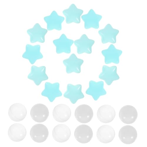 Abaodam 100 Stück Ozeanbälle Schaumspielbälle Pool Großes Aufblasbares Bällebad Aufblasbares Schwimmbecken Aufblasbarer Ring Float Aqua Inflatables Bubble Sponge Pit Beach Ball Kunststoff von Abaodam