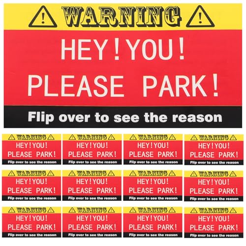 Abaodam 100 Stück Parkverstoß Karte Parkkarten Schlechtes Parken Hinweis Karten Humorvolle Parkverstöße Notizen Parkverstoß Aufkleber Mini Warnung Dekoration Parktickets Papier von Abaodam