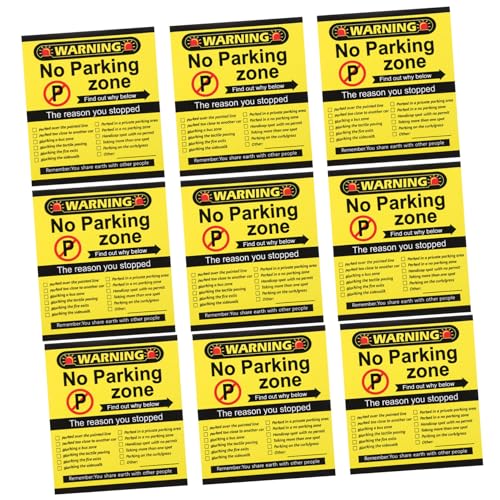 Abaodam 100 Stück Parkverstoßkarte Schlechte Parkhinweiskarten Humorvolle Notizen Zu Parkverstößen Schlechte Parkaufkleber Schlechte Parkkarten Lustig Aufkleber Für Lastwagen Papier von Abaodam