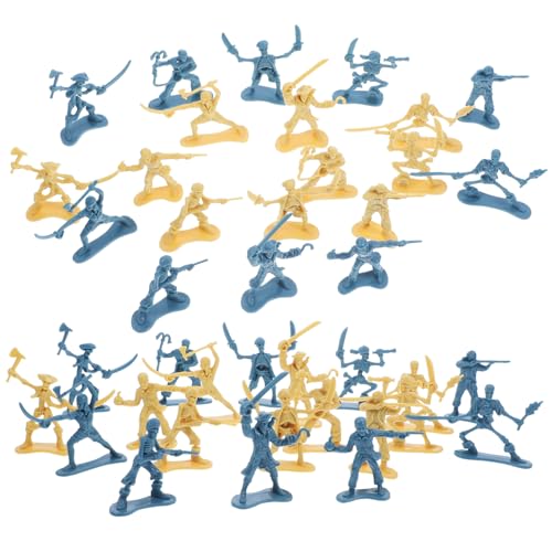 Abaodam 100 Stück Piratensoldaten-modellspielzeug Bruchfeste Dekorative Miniaturfiguren Für Gartengestaltungsprojekte Und Puppenhäuser Piraten-themenspielzeug Für Jungen von Abaodam