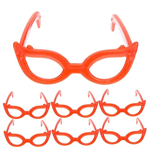 Abaodam 100 Stück Puppenbrillen Miniatur Schwarz Rot Zubehör für DIY Basteln Puppenkostüme Abaodam 100 Stück Puppenbrillen Miniatur Schwarz Rot Zubehör für DIY Basteln Puppenkostüme von Abaodam