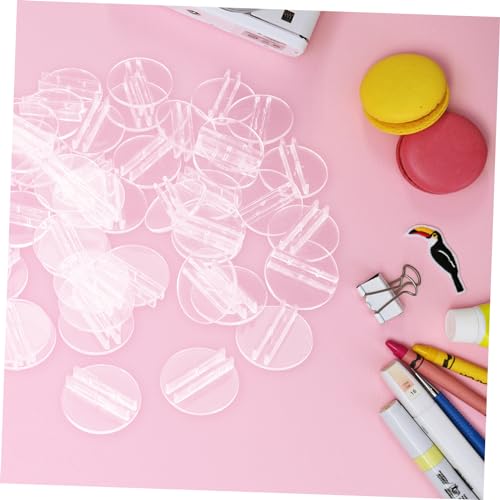 Abaodam 100 Stück Spielkartenhalter Transparent Kunststoff Kartenständer für Tischkarten Business Card Holder Spielzubehör für Karten Dicke von Abaodam