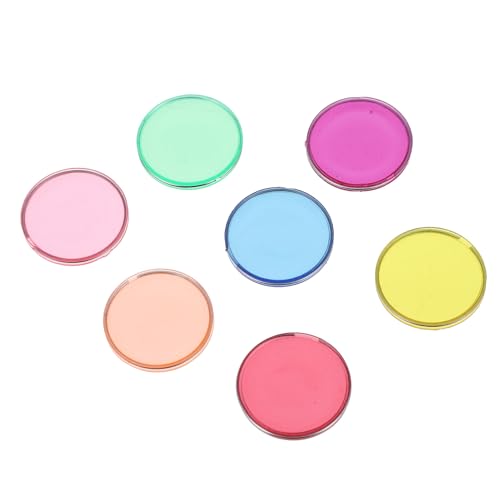 Abaodam 100 Stück Teiliges Bunte Runde Lernscheiben aus Kunststoff mit Glatten Kanten Handliche Mathematik rechenhilfe für Frühe Bildung und Matheübungen im Kindergarten von Abaodam