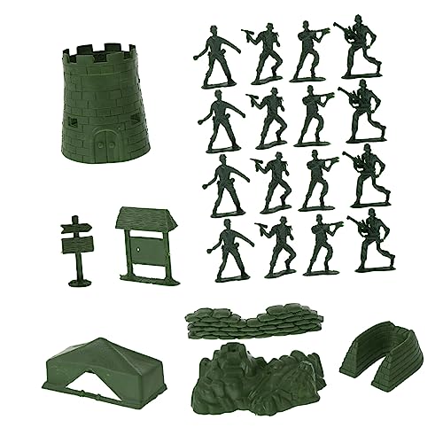 Abaodam 100 Stück Teiliges Modell Set Kunststoff Soldaten Figuren für Kreativität Konzentration und Teamspiel Militärgrün Abaodam 100 Stück Teiliges Modell Set Kunststoff Soldaten Figuren für Kreativität Konzentration und Teamspiel Militärgrün von Abaodam