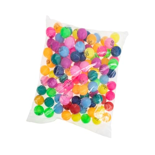 Abaodam 100 Stück Teiliges Nummerierte Lotteriekugeln aus Robustem Kunststoff Farbige Spielbälle für Party Unterhaltung und Verlosung Wiederverwendbar für Vereins Firmenevents Abaodam 100 Stück Teiliges Nummerierte Lotteriekugeln aus Robustem Kunststoff Farbige Spielbälle für Party Unterhaltung und Verlosung Wiederverwendbar für Vereins Firmenevents von Abaodam