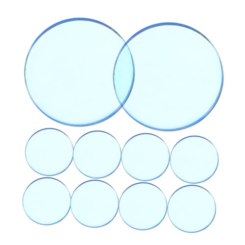 Abaodam 100 Stück Teiliges Transparente Blaue Kunststoff Zählchips für Bingo und Mathe Vielseitige Farbige Lernchips für Frühe Bildung Robuste Spielmarker für Brettspiele und von Abaodam