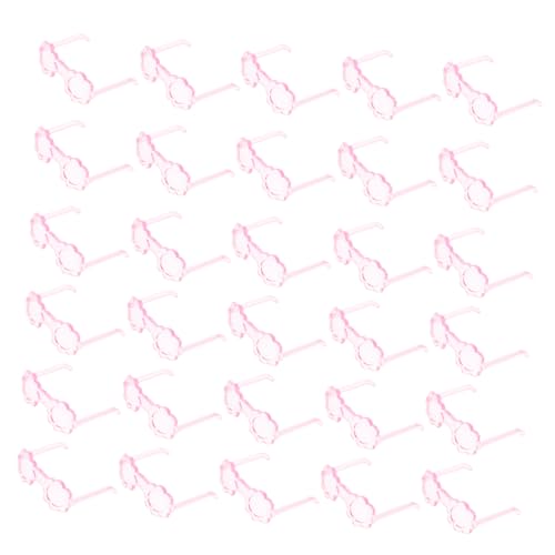 Abaodam 100 Stück Teiliges Transparente Puppenbrillen aus Stabilem Kunststoff Stilvolle Mini Accessoires für Puppendekoration und Kostümierung Kreative DIY Requisiten für von Abaodam