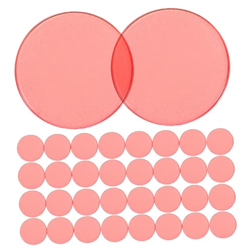 Abaodam 100 Stück Transparente Zählchips für Mathematik Lernen Bingo Marker und Frühkindliche Bildungsspielzeuge für Klassenzimmer und Spielabende von Abaodam