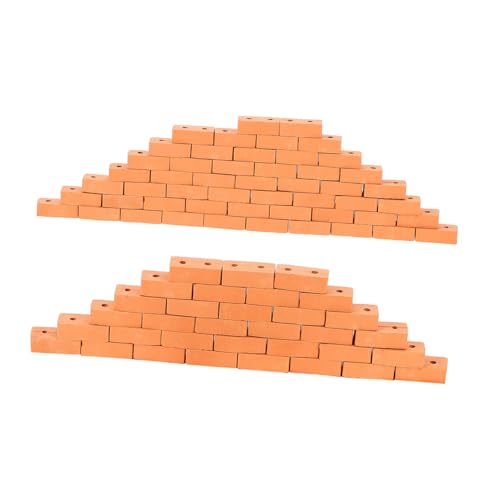 Abaodam 100 Teiliges Miniatur Mauerwerk Set Architekturmodell Zubehör Miniatur Hausziegel Puppenhaus Steinhaus Bauspielzeug Konstruktion Mini Ziegel Mini Ziegel Modell Fake von Abaodam