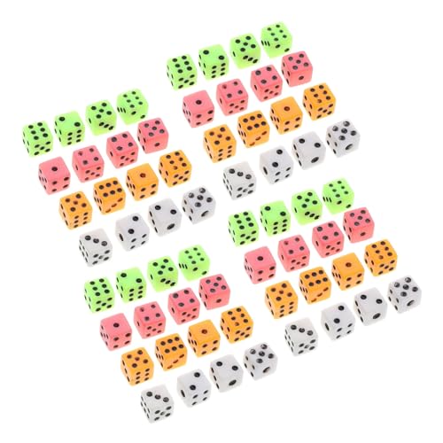 Abaodam 100-teiliges Set Farbige Taschenwürfel Mini- Acryl von Abaodam