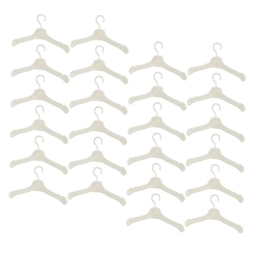 Abaodam 100Stücke Kleiderbügel für Puppen Langlebige Hängende Puppen Kleiderbügel aus Sicherem Material für Puppenspielzeug und Aufbewahrung von Puppenkleidung von Abaodam
